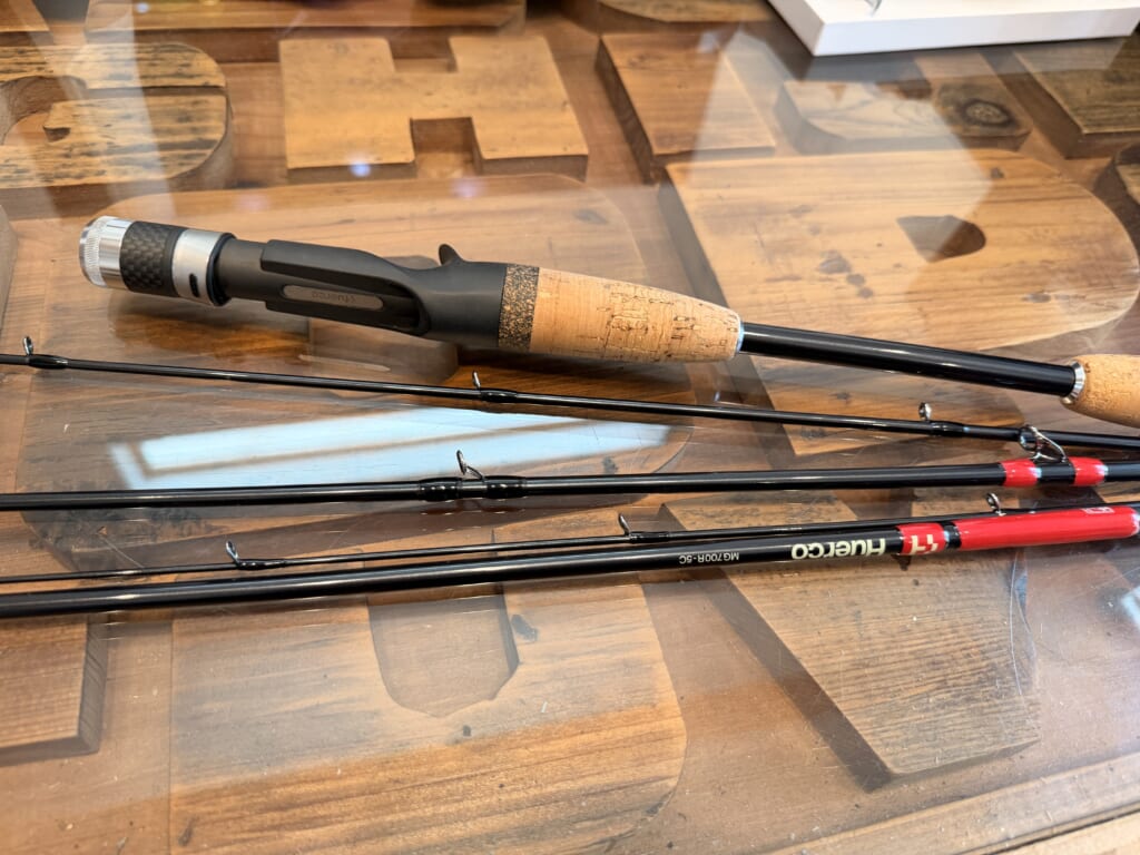 フエルコ MG700R-5Cのロッド全体と5ピース構成